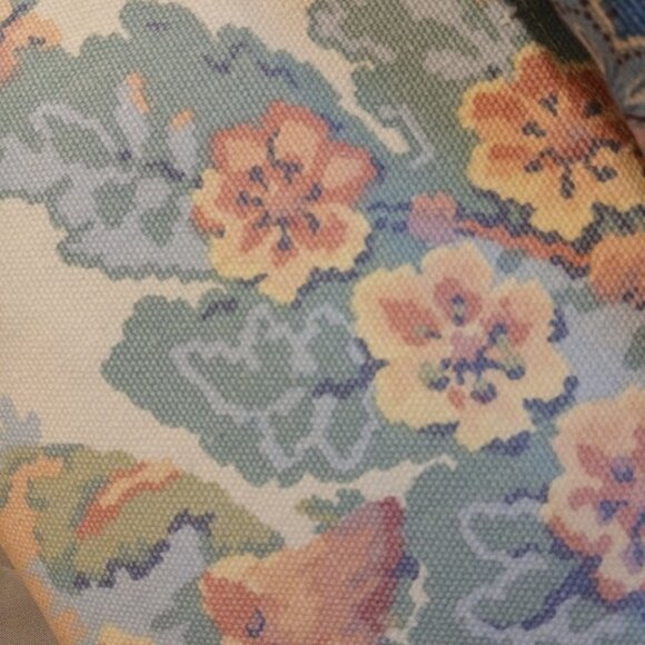 New Zippy Hanging Canvas Wristlet Clutch Pouch Make-up Bags Floral Grapes Pastel - Picture 11 of 16